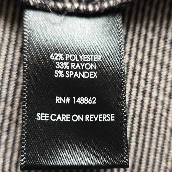 Torrid Open Cardigan Roll Tab Sleeves White Gray Plaid Torrid size 0 (L sz 12) - Picture 6 of 8